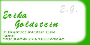 erika goldstein business card